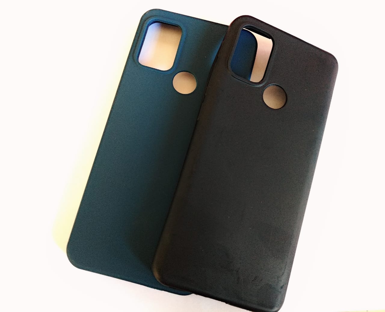 Capa Motorola G30 Borracha - Capinhas para Celular - Preta/Azul Marinho - bicolor - Central - unidade    Cod. CP G30 Borracha